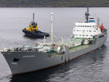В Белом море заметили танкер для сбора радиоактивных отходов